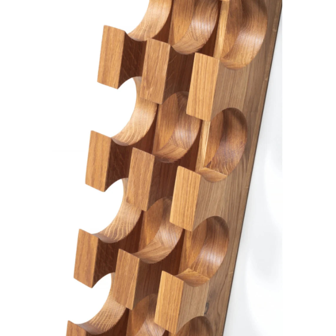Solid Wood Wine Rack for 6 Bottles - Wall-Mounted Handmade Wine Bottle Holder