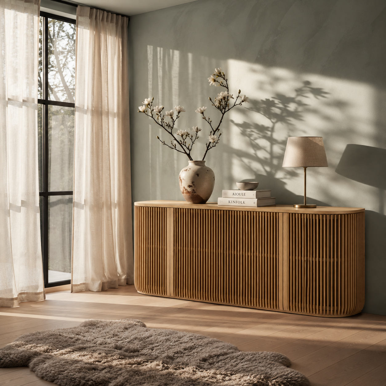 Franz American White Oak Sideboard