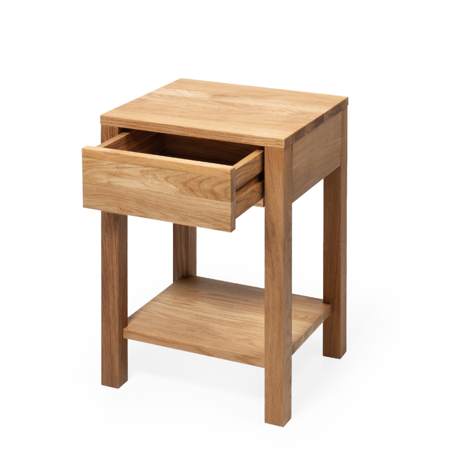 Natural Oak Wood nightstand Tommy