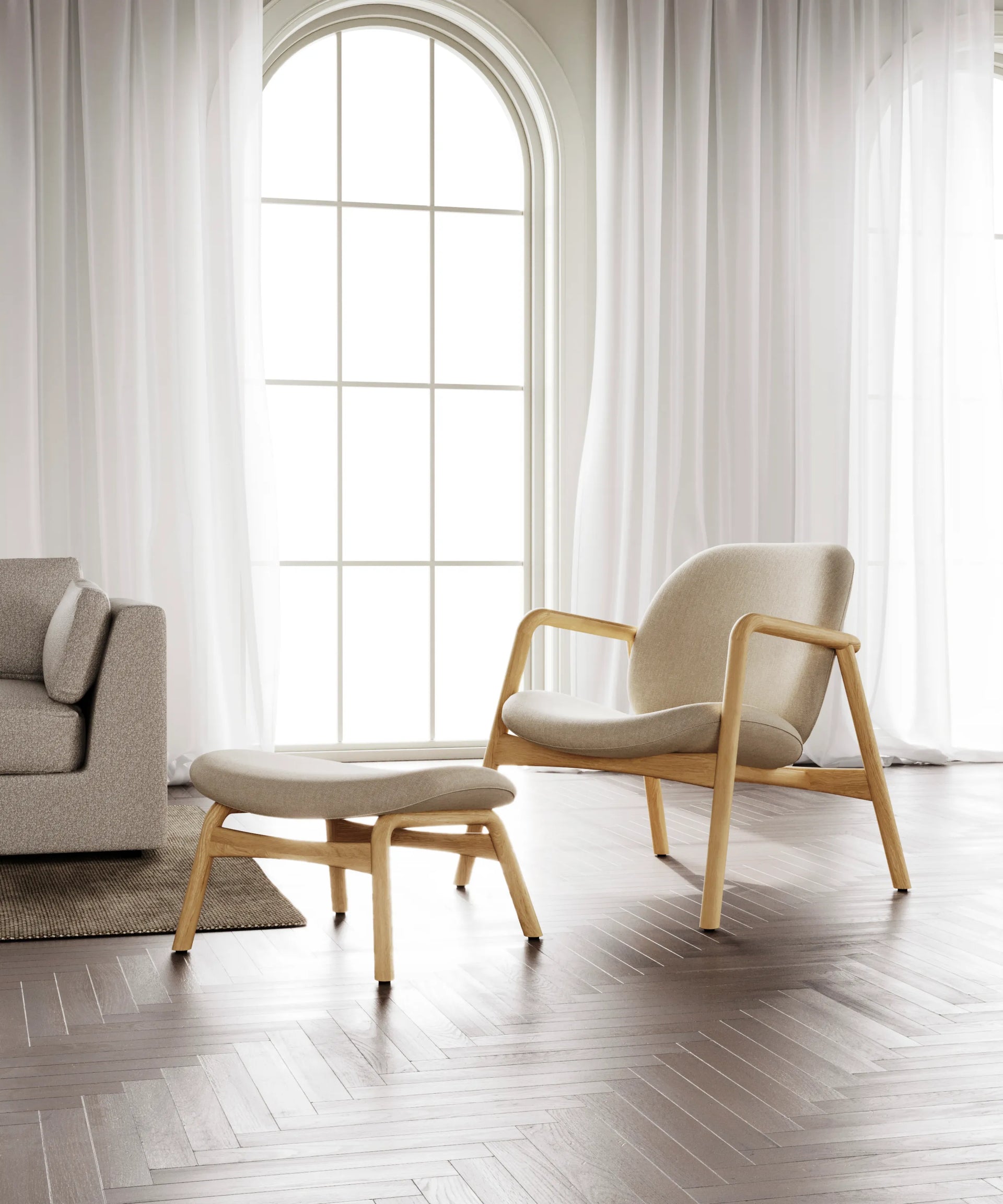 Theo Armchair – Cobble Fabric