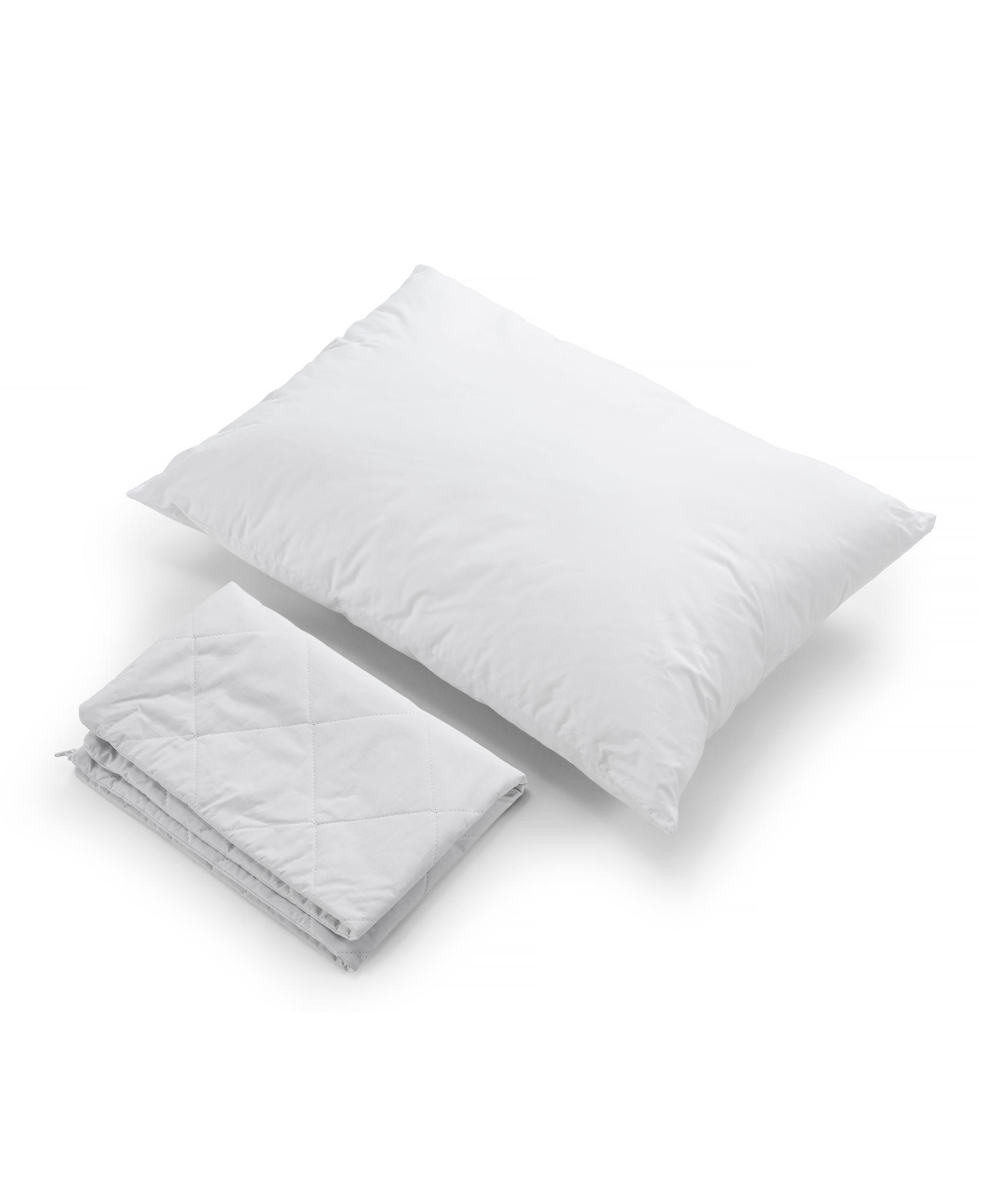 Linen Bed pillow with removable zipper