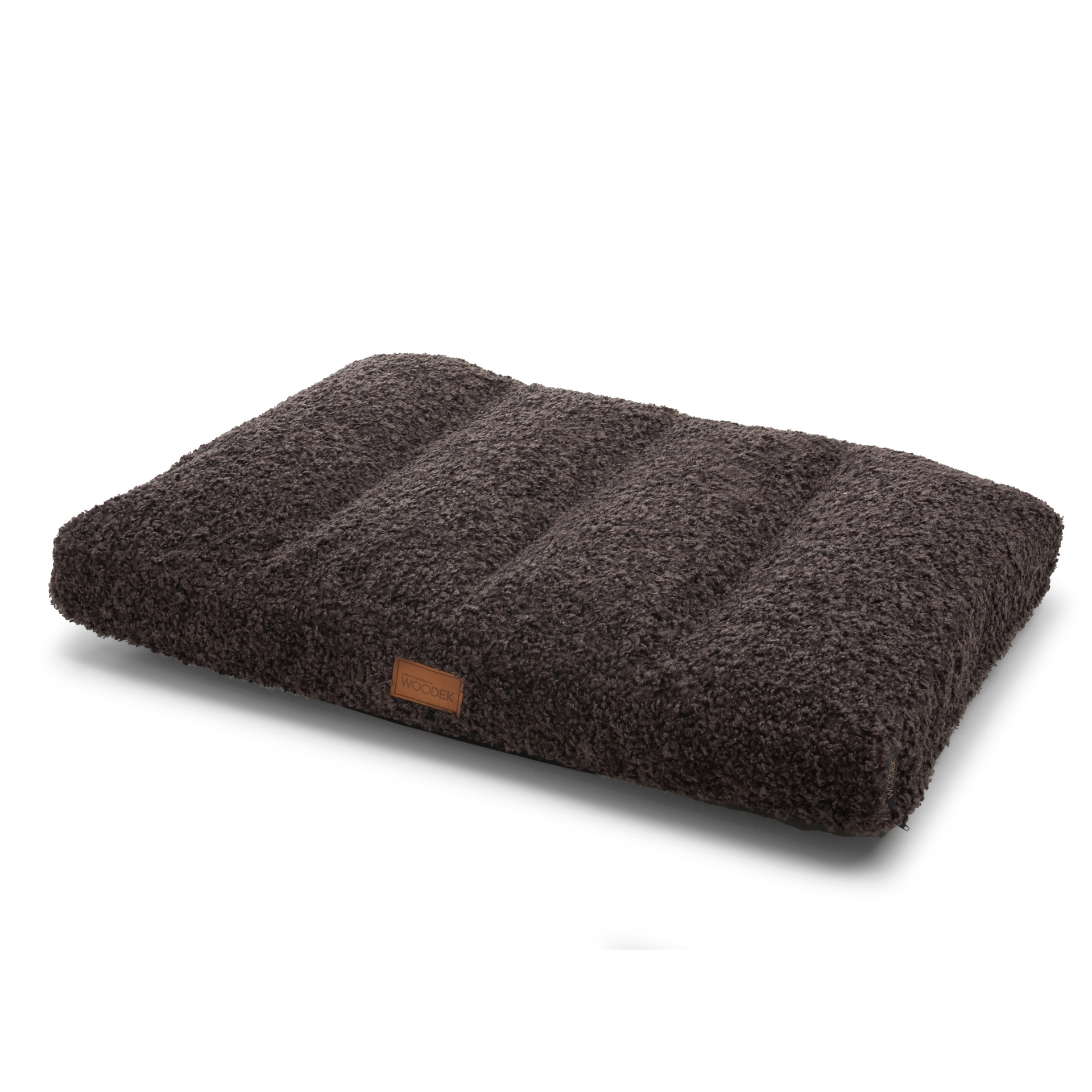 Large dog mattress Teddy in dark gray colour with removable and washable cover