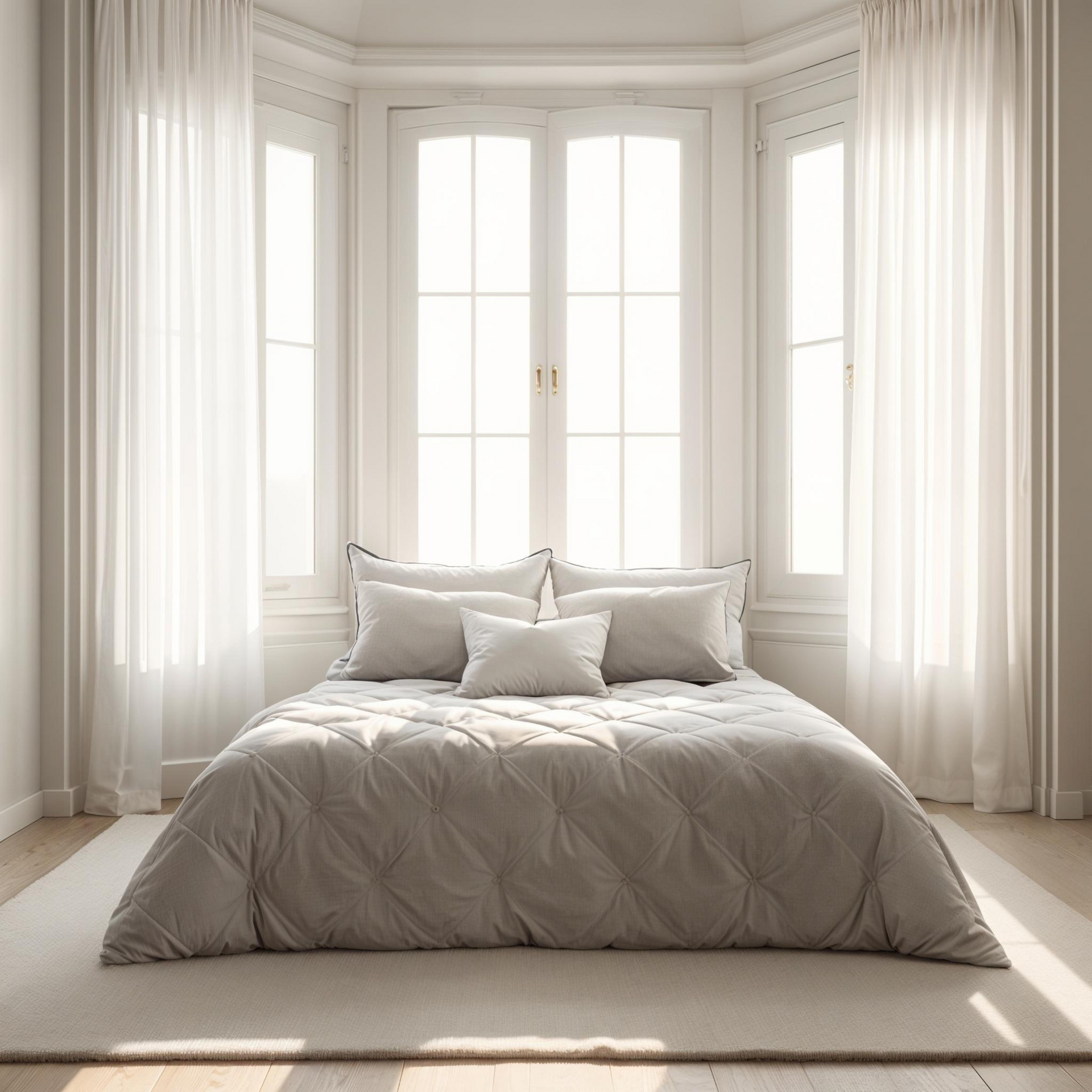Woodek Luxury "Cold Feel" Breathable Linen Comforter - King size, 90x96 Inches