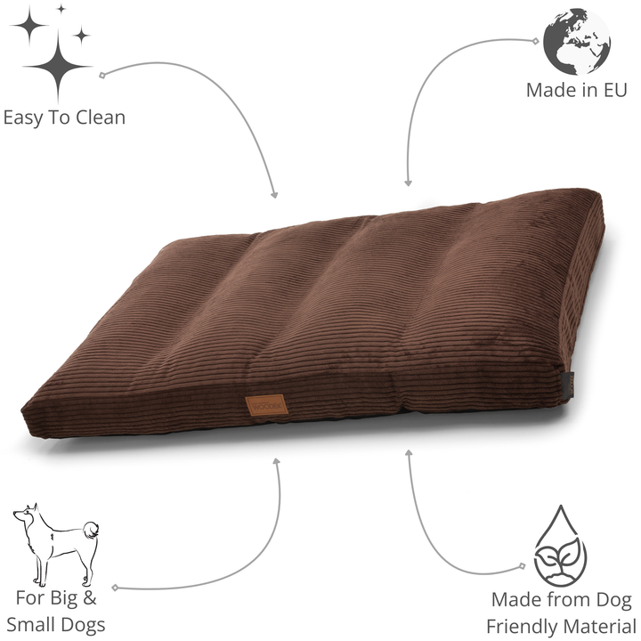 orthopedic dog bed teddy and its features highlighted