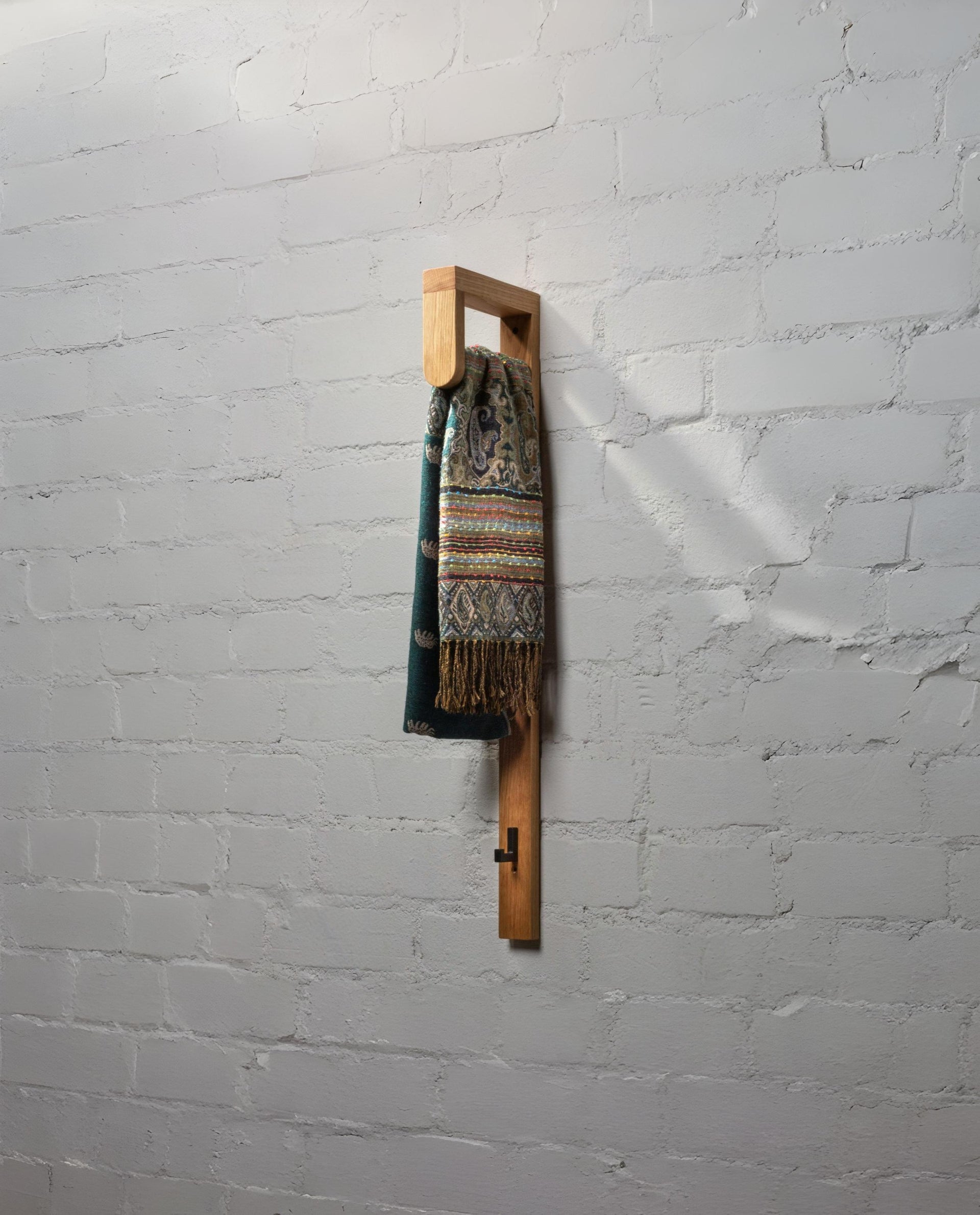 Coat Rack Woody - Natural Oak Finish