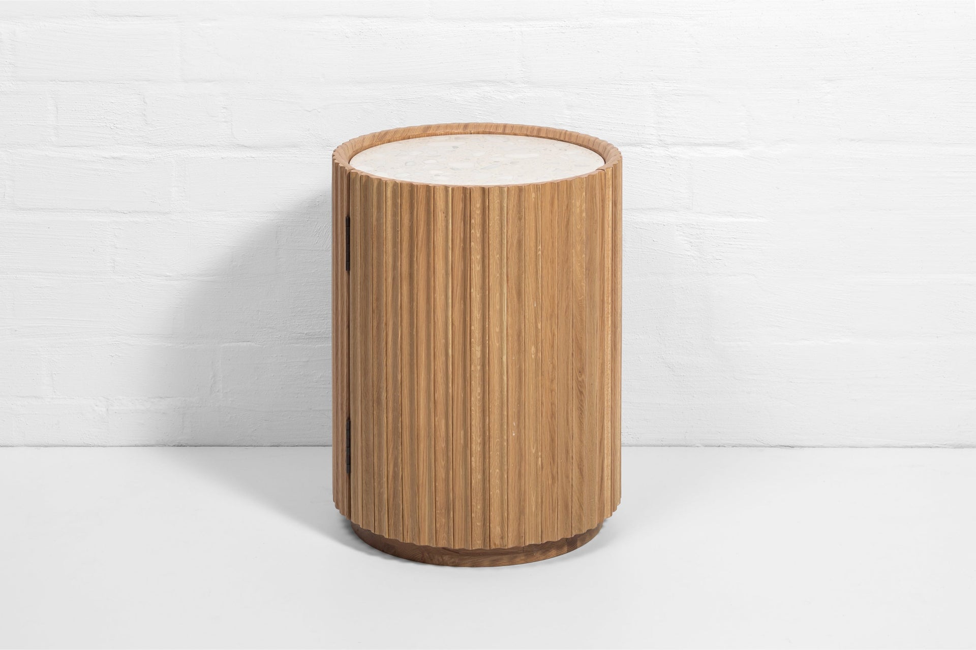 Wooden Side Table / Nightstand Franz - Natural Matte Lacquer Finish