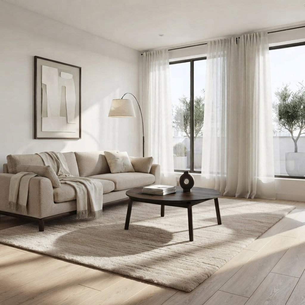 Celeste American White Oak Coffee Table - Espresso Finish