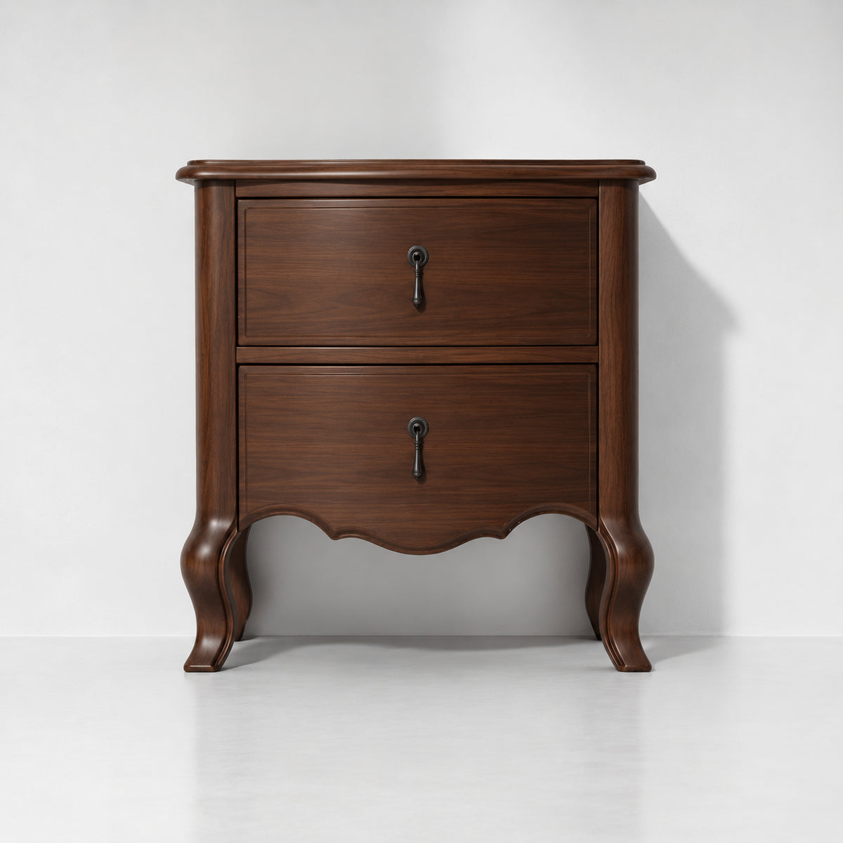 Handcrafted Mid-Century Modern Walnut Nightstand Elizabeth