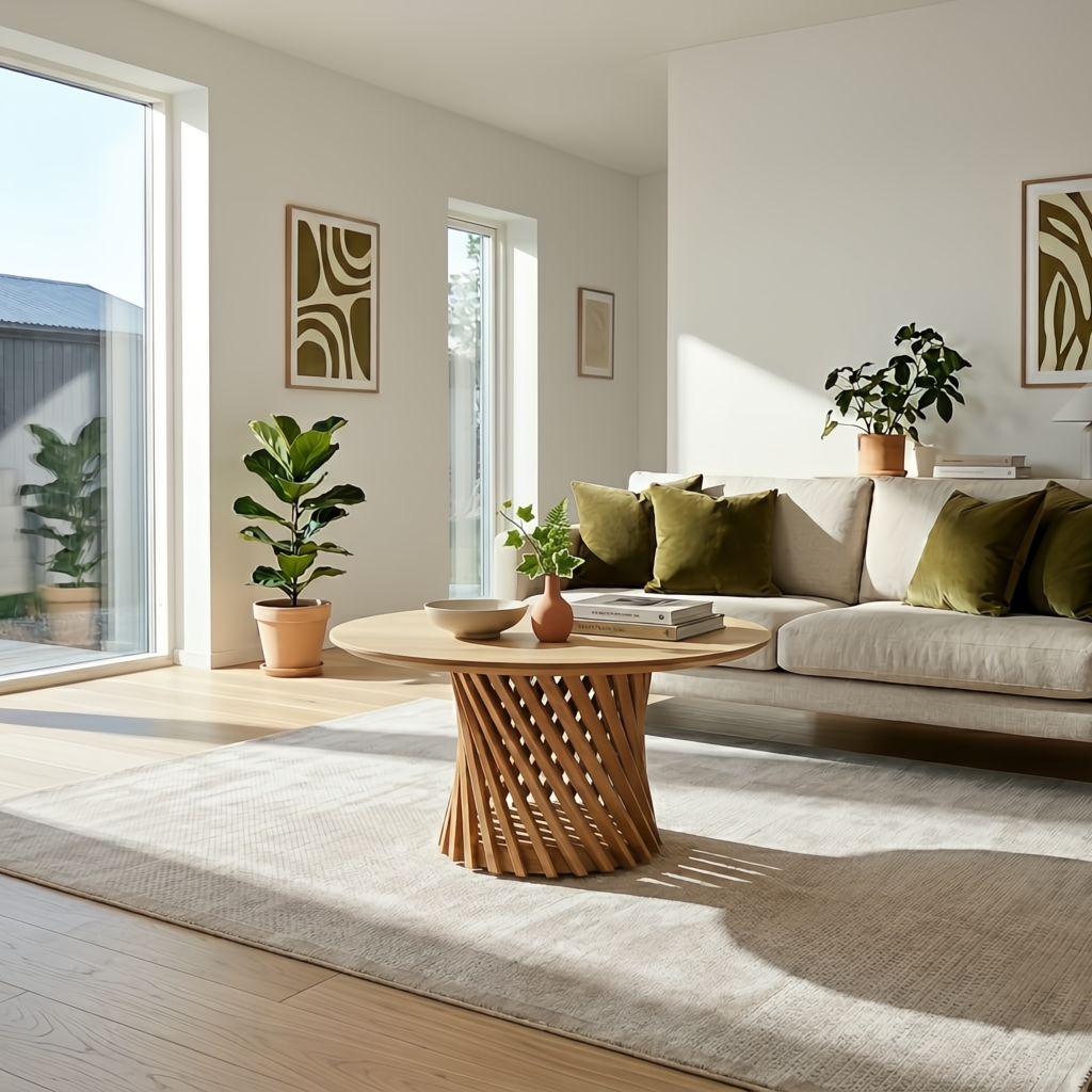 Coffee Table Emma - Natural Matte lacquer finish