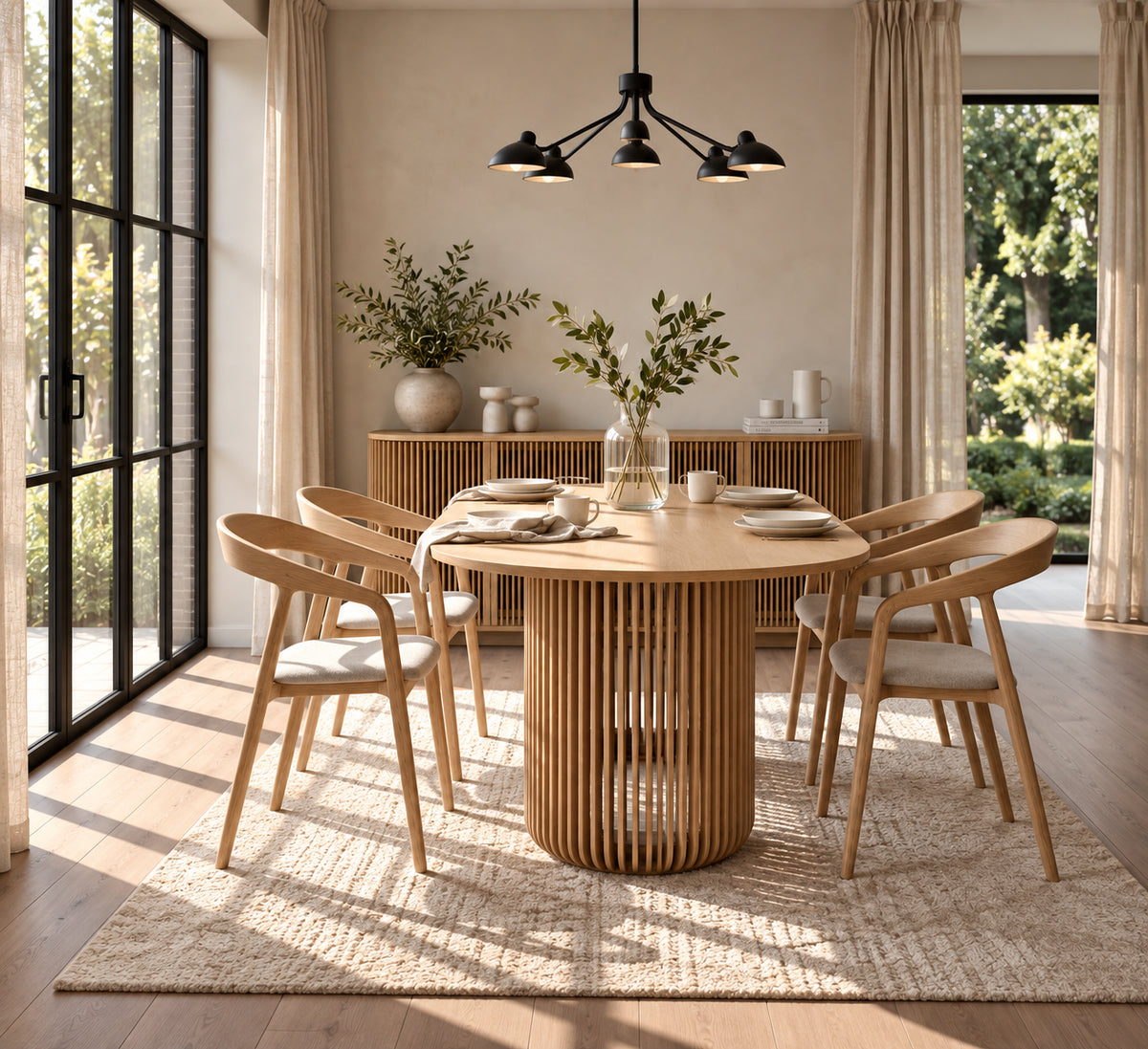 Dining Table Franz – Modern American White Oak Design with Natural Elegance
