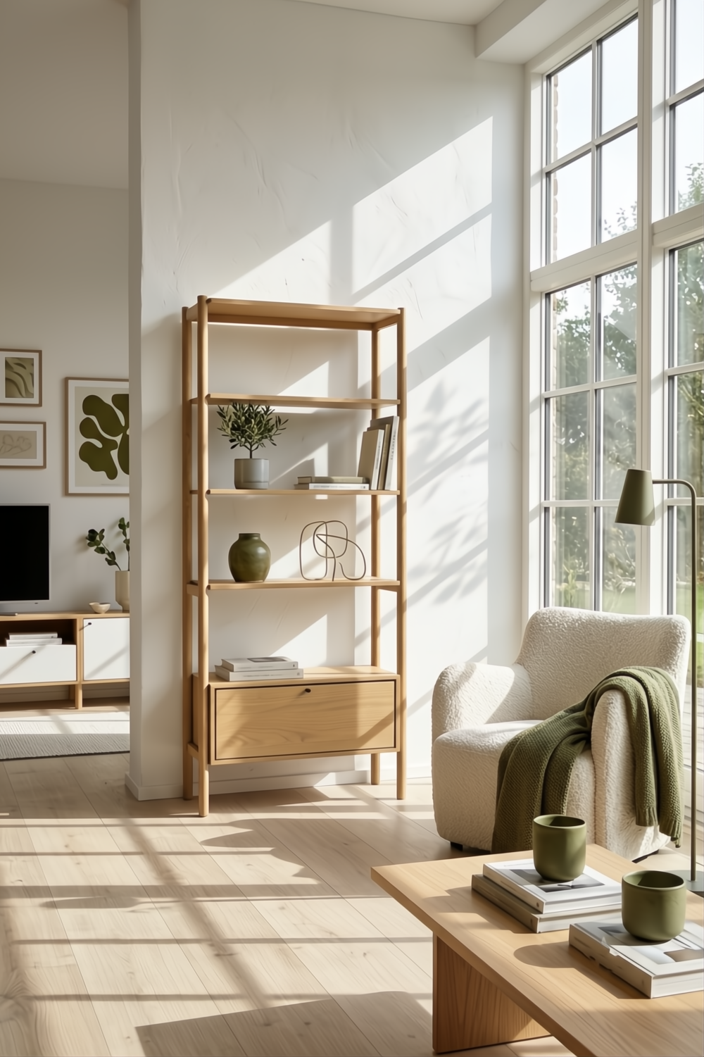 Franz Bookcase – Solid Oak & Veneer