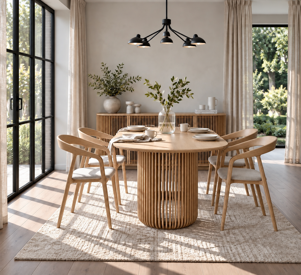 Dining Table Franz – Modern American White Oak Design with Natural Elegance