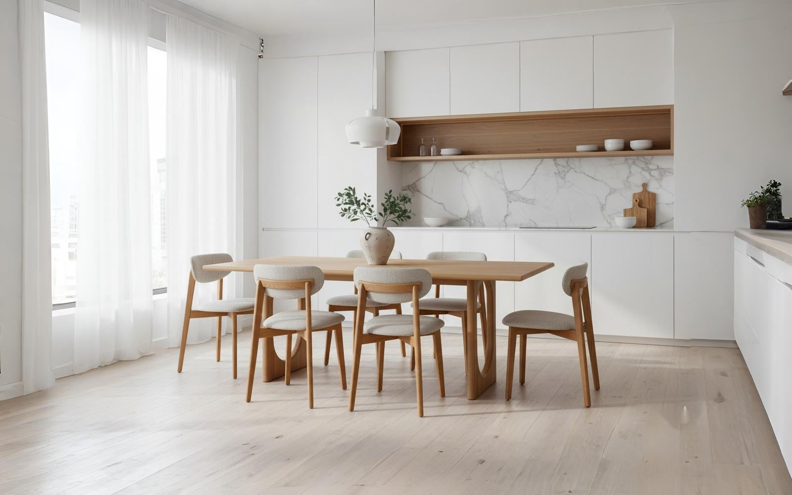 THEO Extendable Dining Table – Handcrafted Solid Oak Hardwood