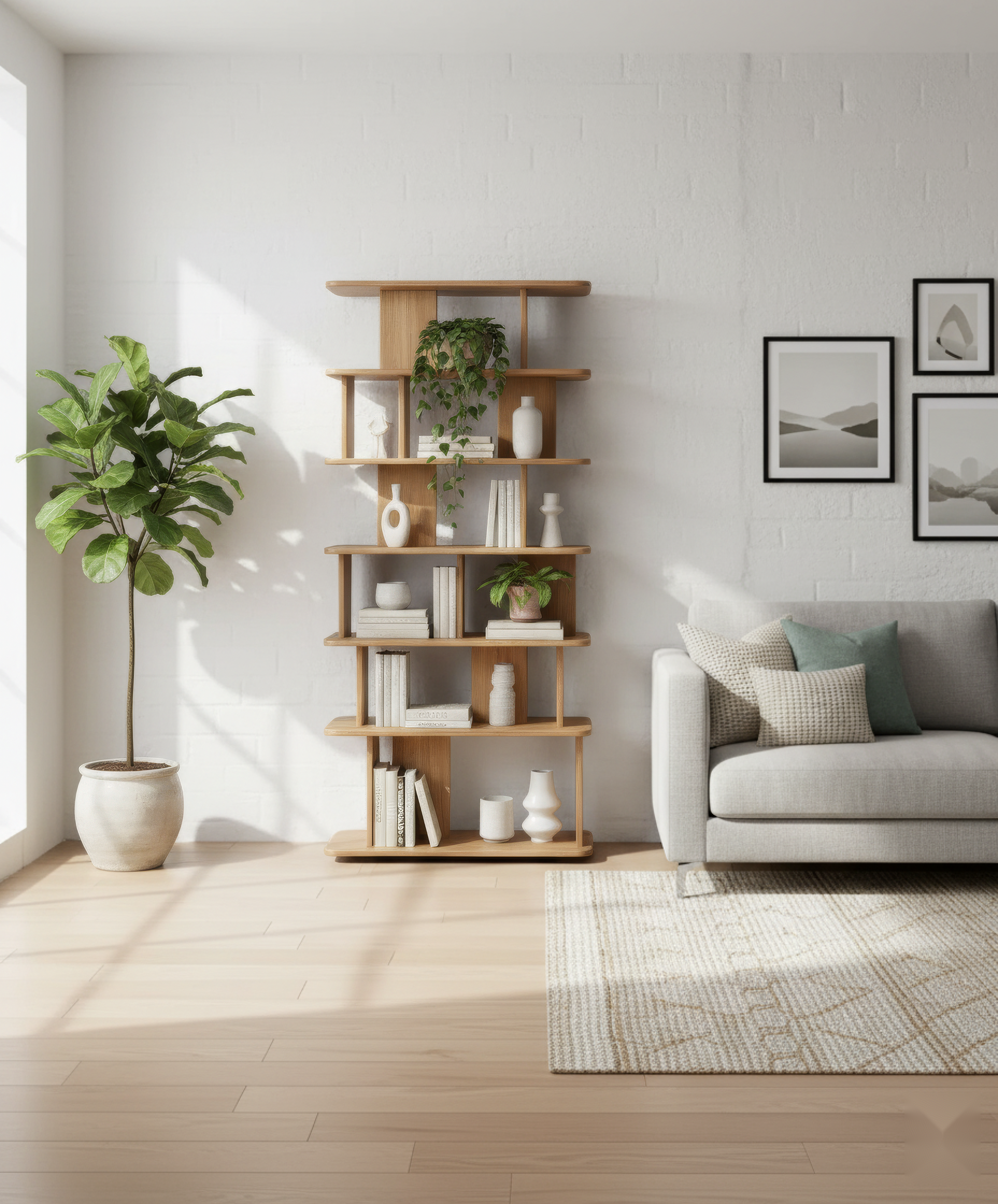 Franz Oak Bookshelf 35