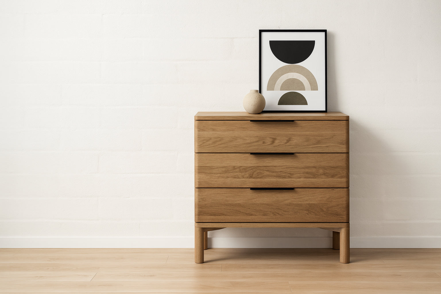 The Harry 3-Drawer Oak Dresser