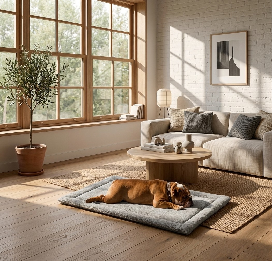 Plush Luxury-Grade Dog Mattress Teddy Gray