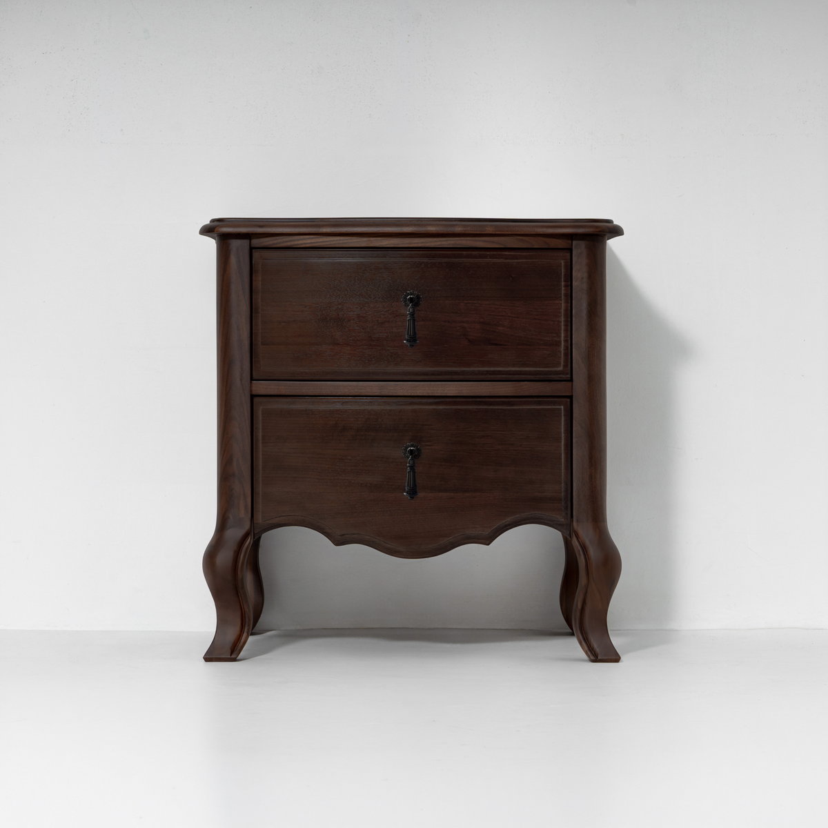 Handcrafted Mid-Century Modern Walnut Nightstand Elizabeth