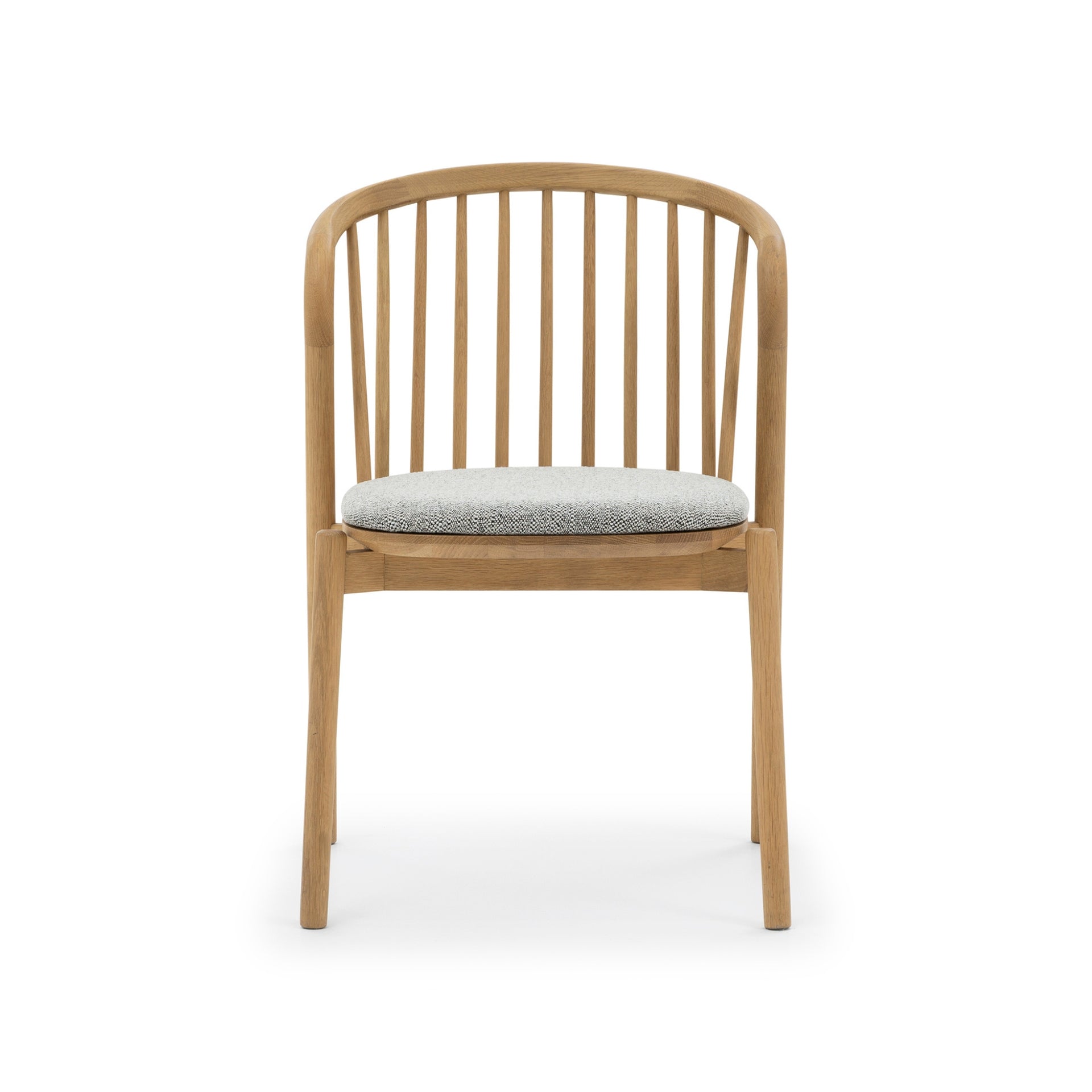 Saga - Classic Oak Dining Chair with Noel Seat Pad