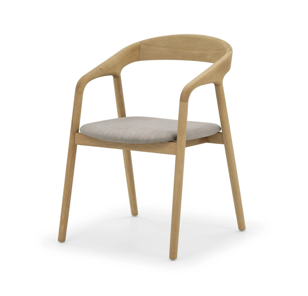 Celeste - Elegant American White Oak Dining Chair, Pet Friendly Fabric