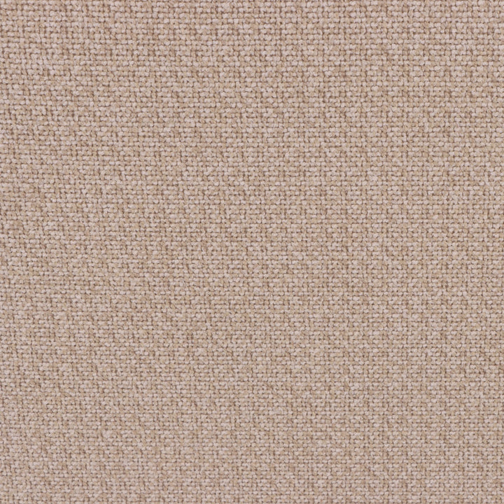 Celeste Oak Coffee Table with Poufs – Beige Fabric detailed close-up of textured beige upholstery fabric, gallery position 1.