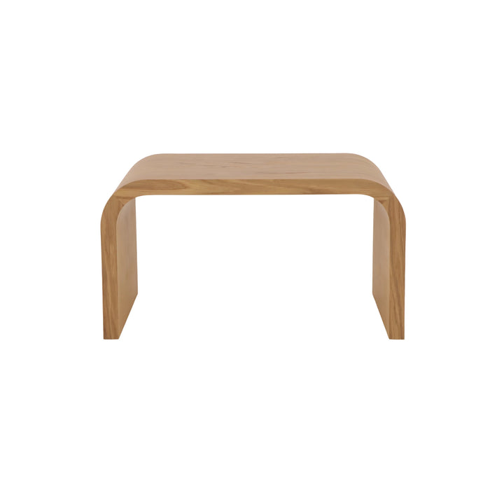 Celeste Oak Coffee Table with Poufs – Grey Fabric solid natural oak curved minimalist Scandinavian design, gallery position 1 Pehme-Diivanilaud-Celeste-Hall-kangas-11.webp