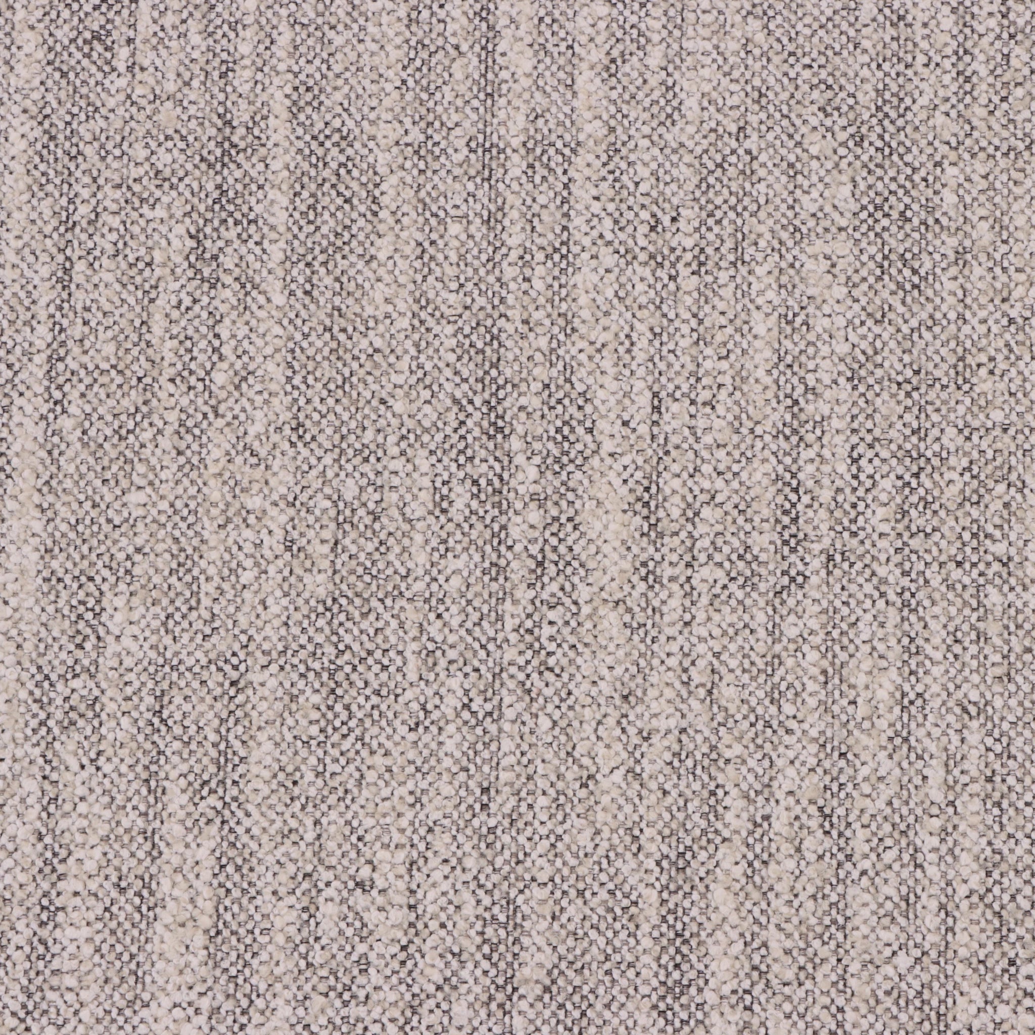 Celeste Oak Coffee Table with Poufs – Grey Fabric close-up of detailed textured grey upholstery fabric, gallery position 1, Scandinavian minimalist design.