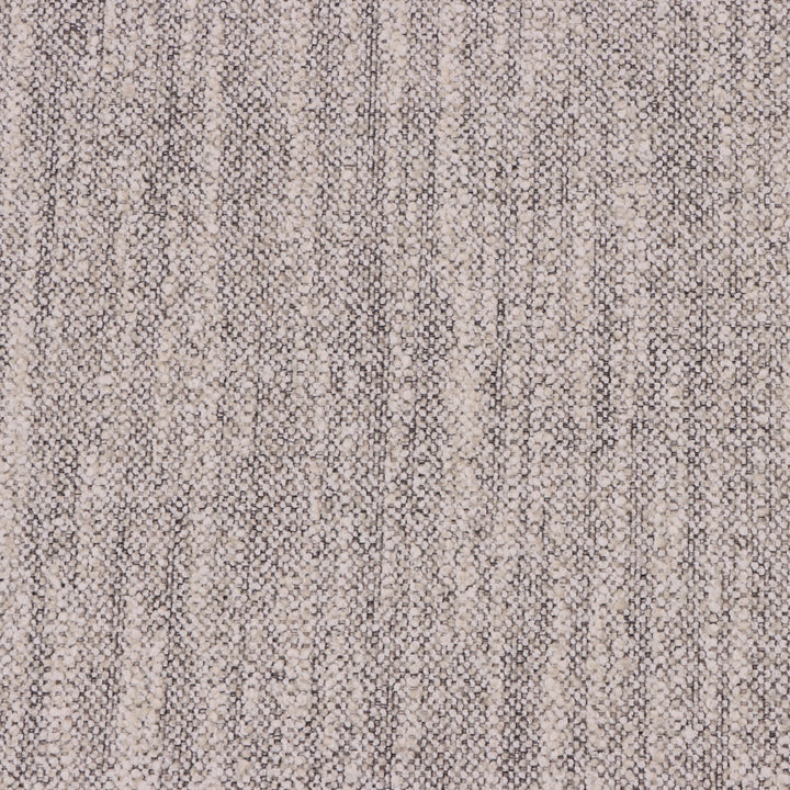 Celeste Oak Coffee Table with Poufs – Grey Fabric close-up of detailed textured grey upholstery fabric, gallery position 1, Scandinavian minimalist design.