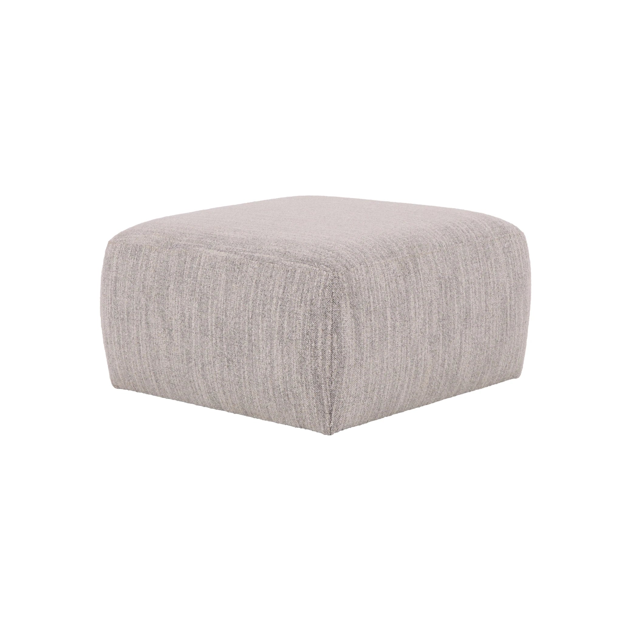 Celeste Oak Coffee Table with Poufs – Grey Fabric single textured grey pouf cushion in minimalist Scandinavian style, gallery position 1 Pehme-Diivanilaud-Celeste-Hall-kangas-9.webp