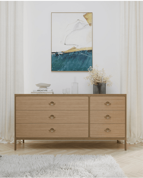 Elin Oak Chest of Drawers - Elegant Solid Wood Dresser Elin Oak Chest of Drawers - Elegant Solid Wood Dresser