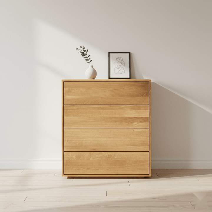 Emma American White Oak 4- Drawer Dresser