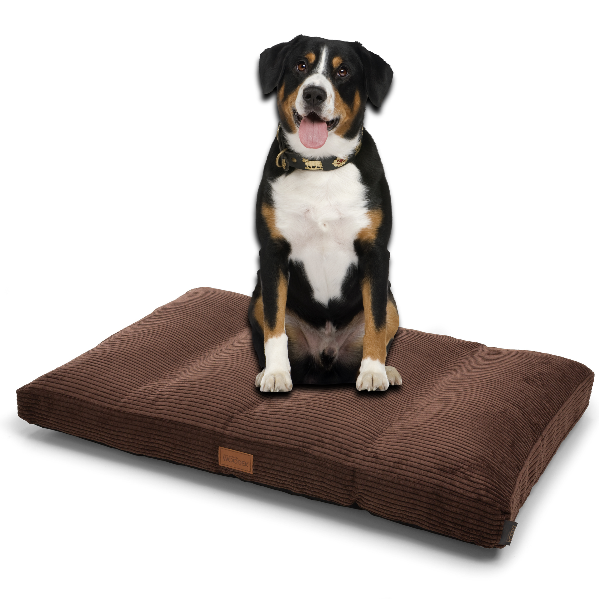 Extra large dog bed Teddy in dark brown colour with removable and washable cover