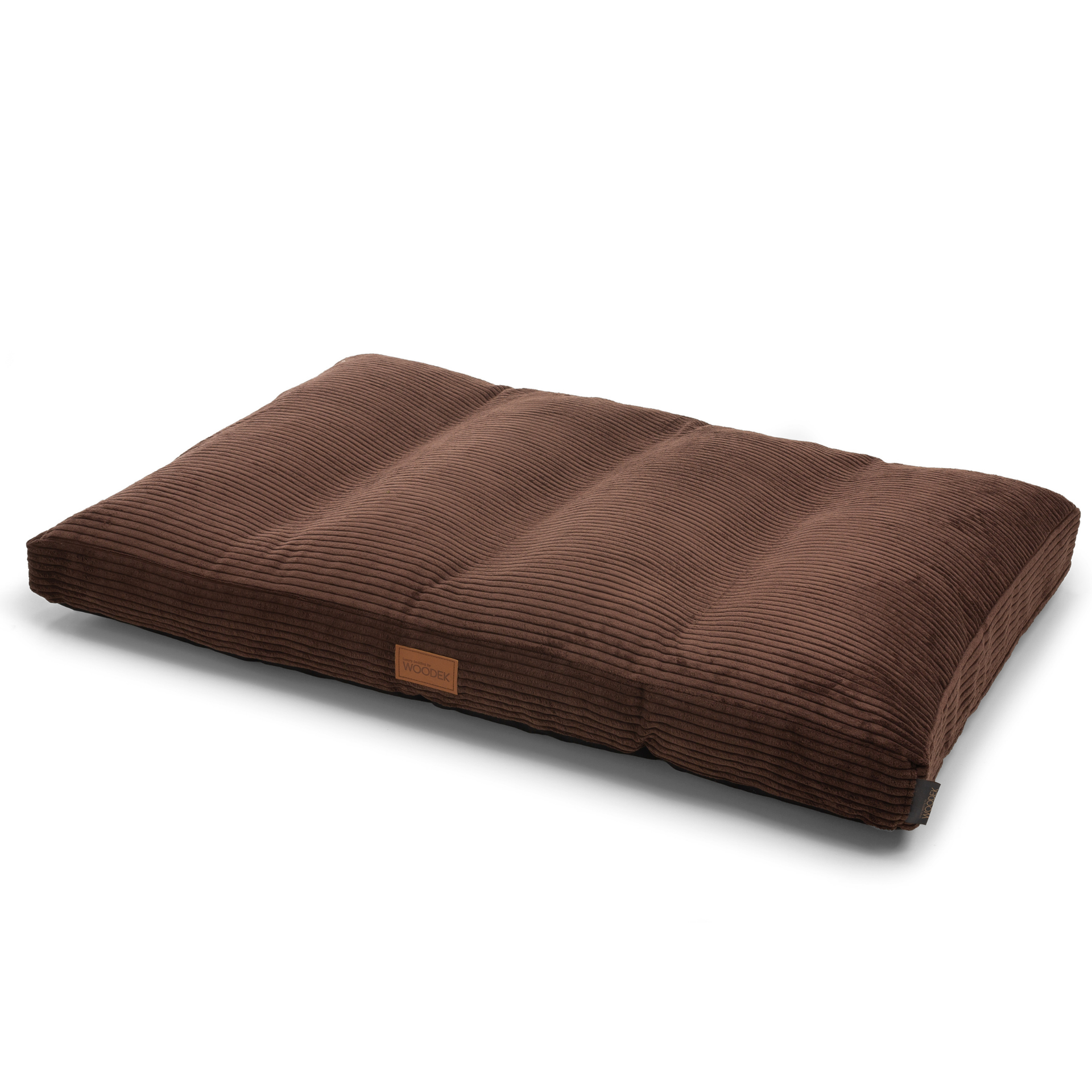 Teddy extra large dark brown ergonomic dog mattress with removable cover