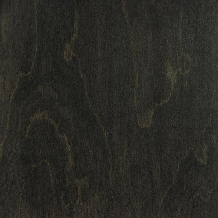 Close-up of black oil wax finish texture on Floating Nightstand Bo in Black Beech highlighting the natural wood grain and handmade craftsmanship
