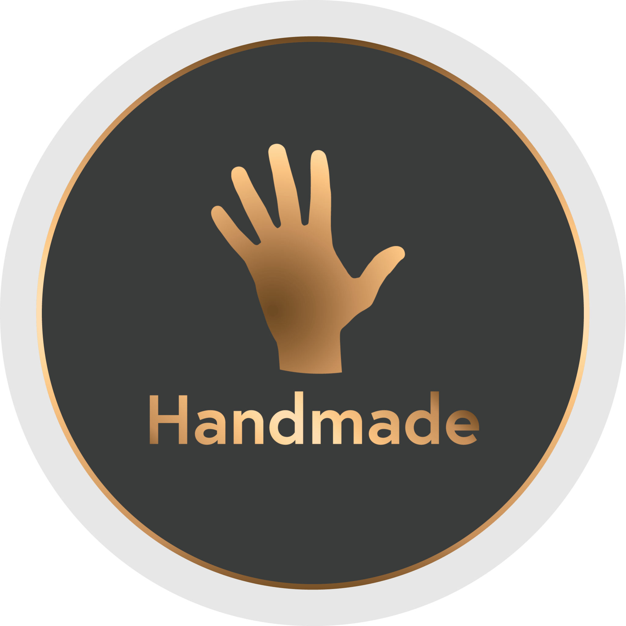 Handmade product badge - Hugo Floating Wide Nightstand, handcrafted solid beech