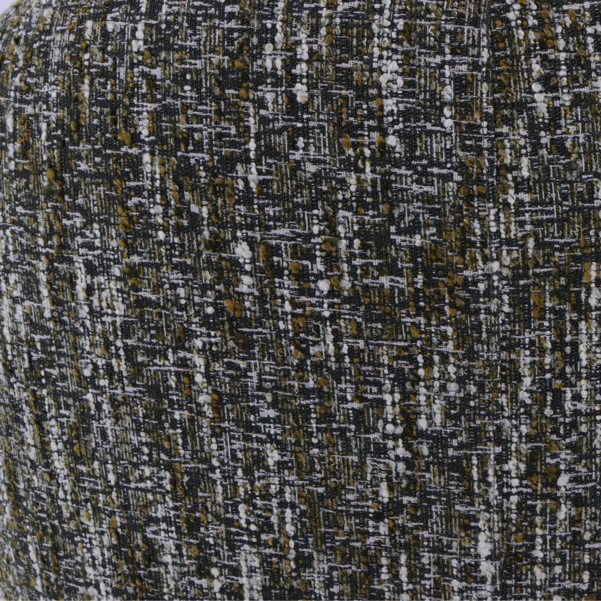 Franz – Green Fabric Armchair with Oak Legs close-up on multicolored textured green fabric upholstery detail, gallery position 1, file Tugitool-Franz-Roheline-kangas-9.webp