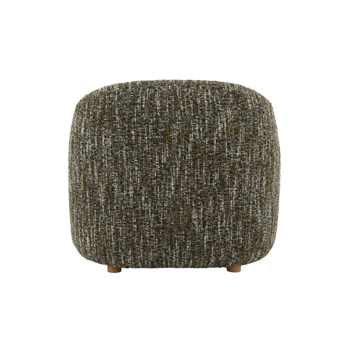 Franz – Green Fabric Armchair with Oak Legs back view highlighting textured green fabric and solid oak legs, gallery position 1, file Tugitool-Franz-Roheline-kangas-5.webp