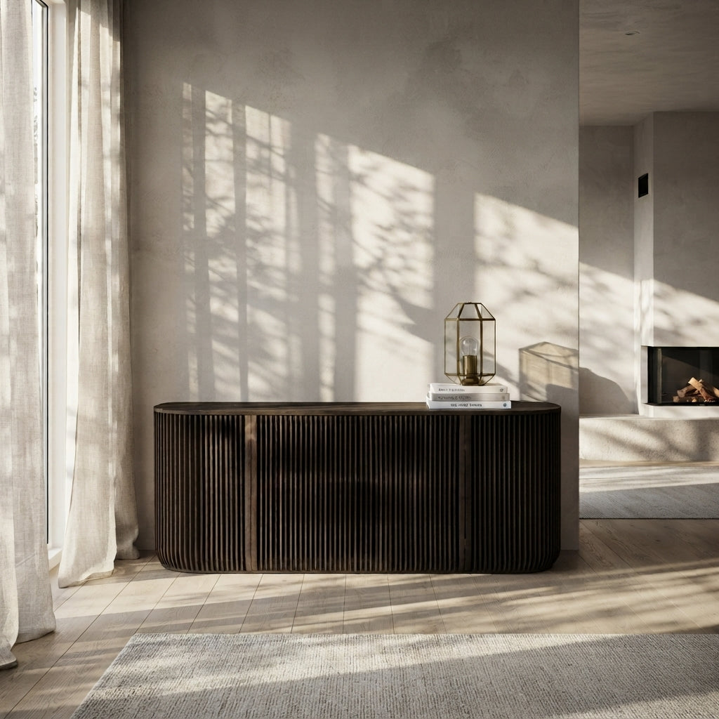 Franz American White Oak Sideboard - Espresso Finish