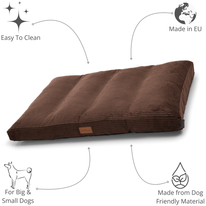 orthopedic dog bed teddy and its features highlighted