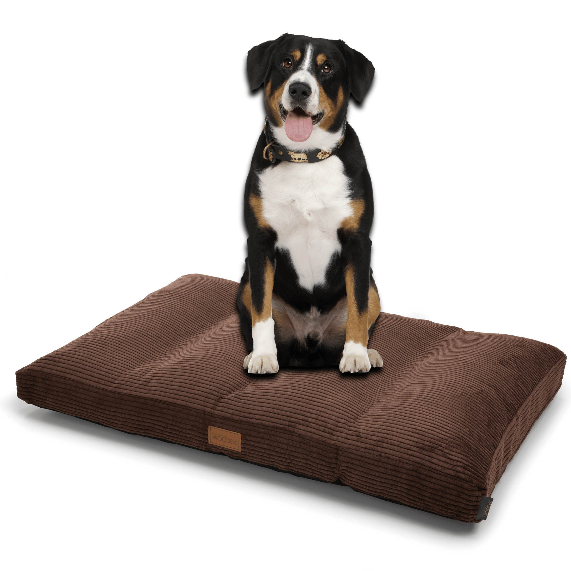 Extra large dog bed Teddy in dark brown colour with removable and washable cover