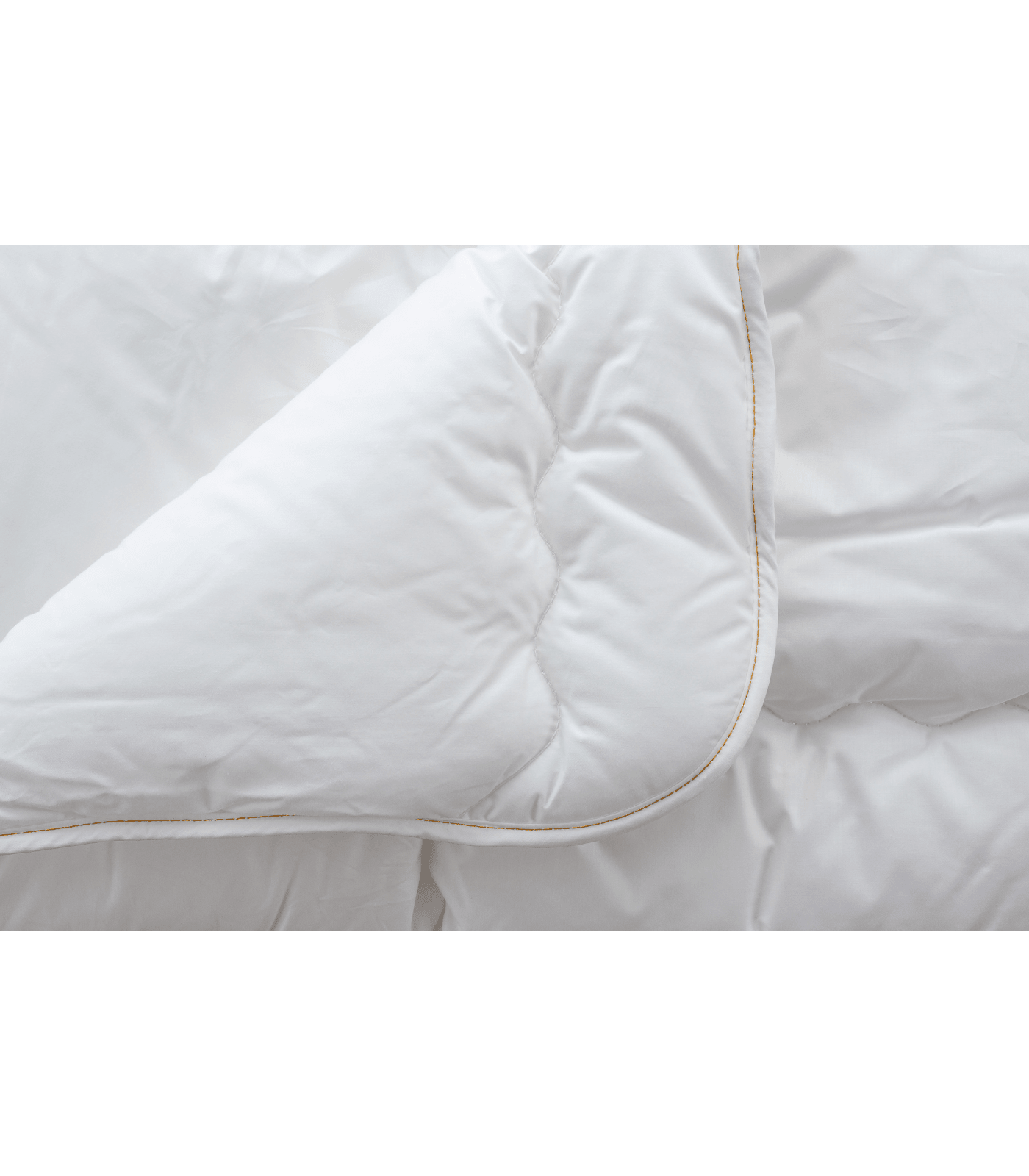 Luxury Down Alternative Hypoallergenic Primaloft Comforter, 90x96 Inches close-up of corner stitching and fabric texture, gallery 1 31.png