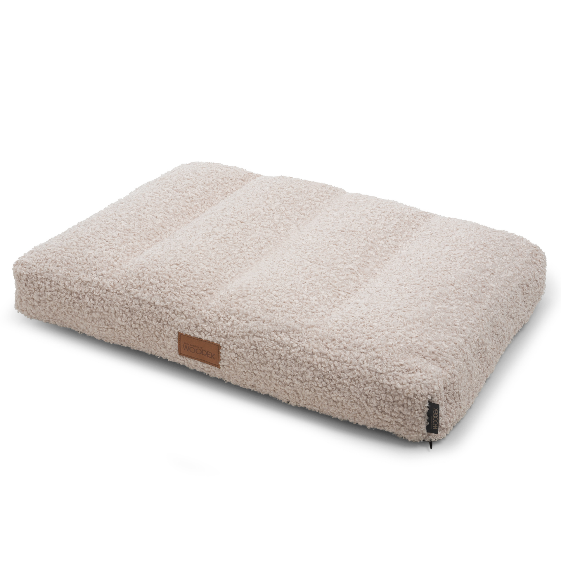 Teddy medium beige ergonomic dog mattress with removable cover