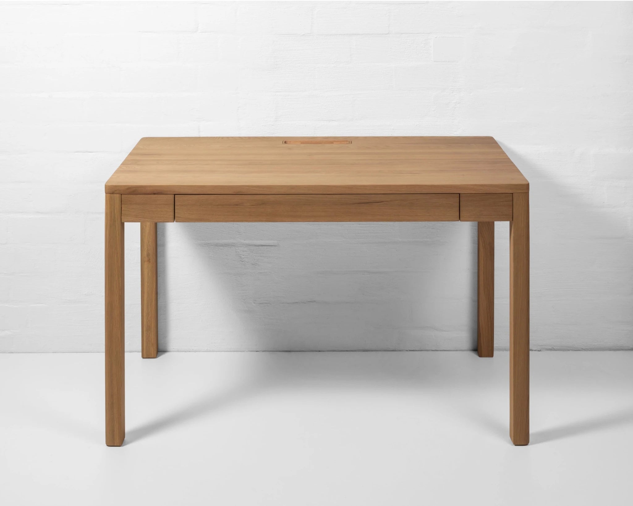 Modern Oak Writing Desk Franz in natural solid oak with clean edges and minimalist Scandinavian design, gallery position 1, file Kirjutuslaud-Franz.webp