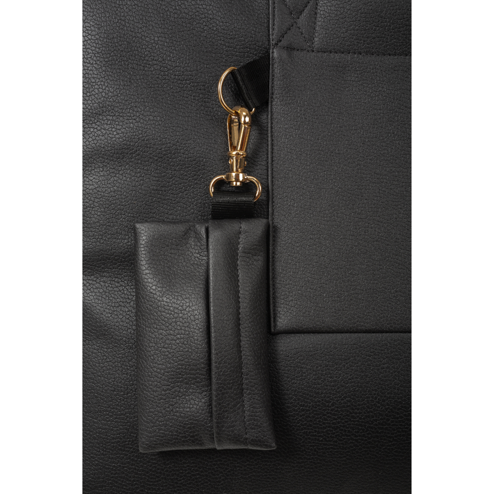 2 in 1 pet mattress and pet bag in black colour, detail image