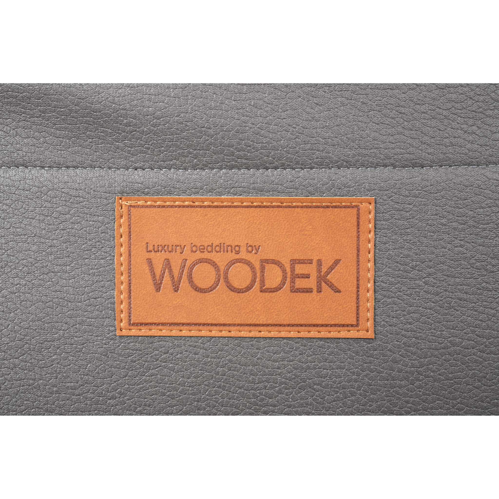 2 in 1 pet mattress and pet bag in grey colour, logo detail