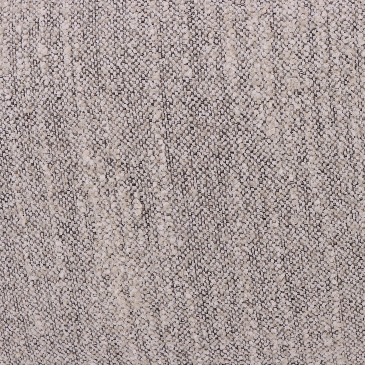 Theo – Light Grey Swivel Armchair with Wooden Accents close-up on textured light grey fabric with subtle weave detail