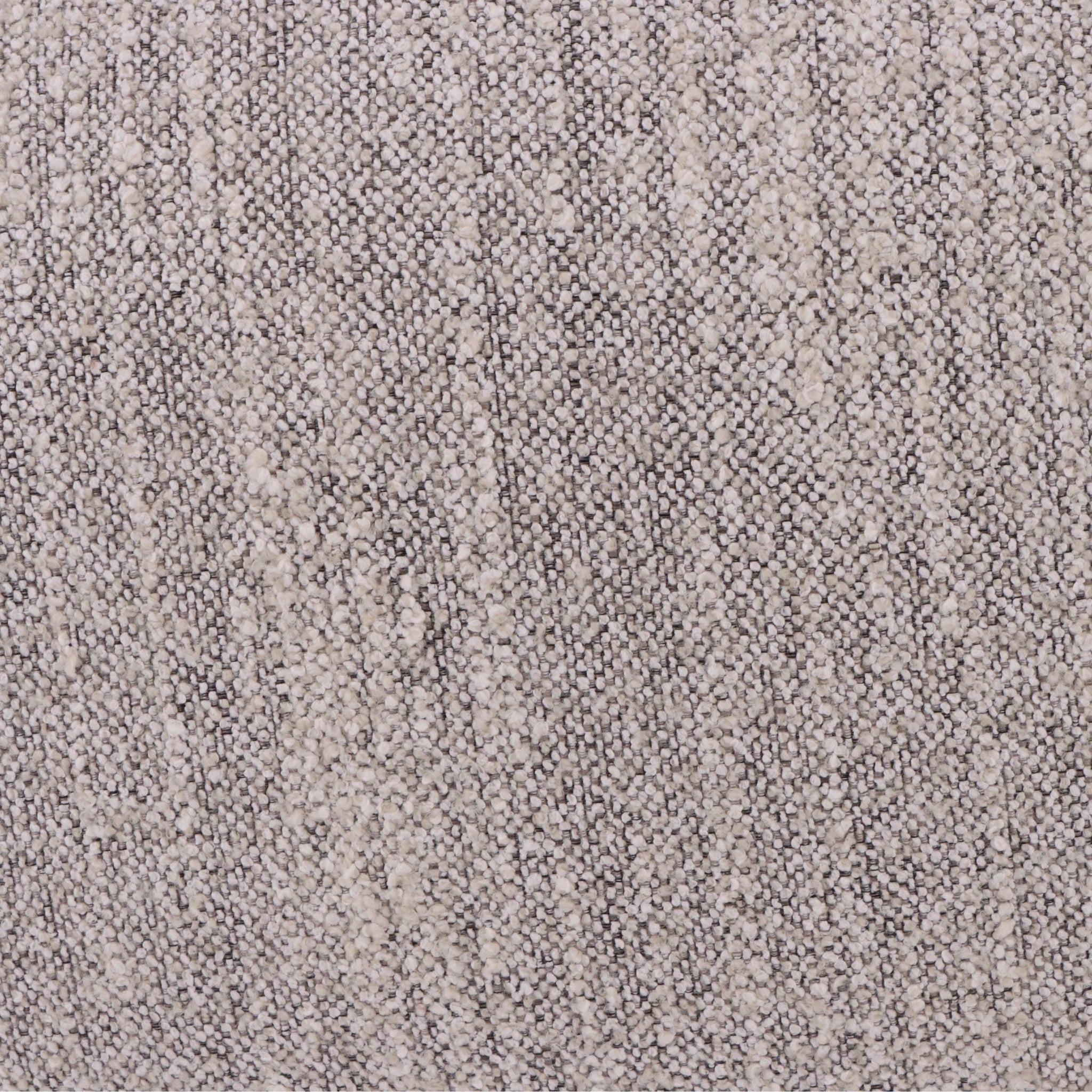 Theo – Light Grey Swivel Armchair with Wooden Accents close-up on textured light grey fabric with subtle weave detail, gallery position 1