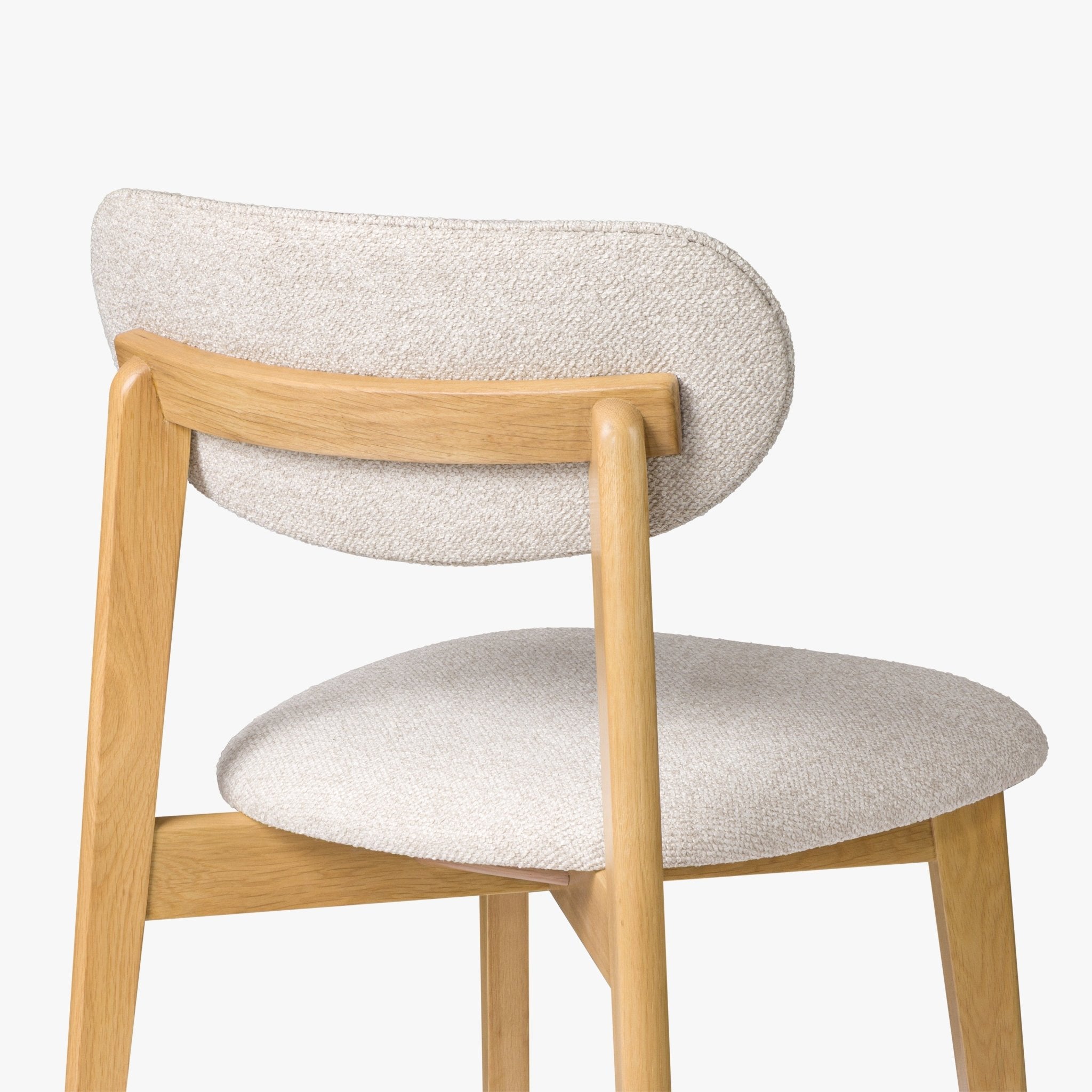 Theo - Scandinavian Oak Dining Chair, Cobble Fabric, Set of 2 with curved backrest and light textured upholstery, natural solid oak frame, Turin-NH361903-WDC-NT-013.jpg
