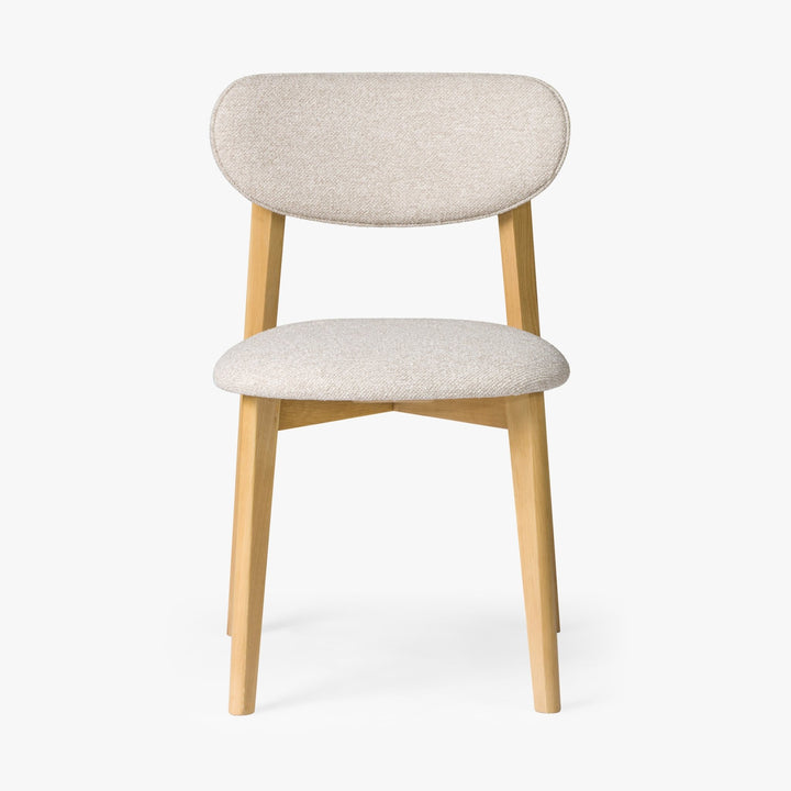Theo - Scandinavian Oak Dining Chair, Cobble Fabric, Set of 2 with rounded backrest and natural solid oak frame, gallery position 1 Turin-NH361903-WDC-NT-001.jpg