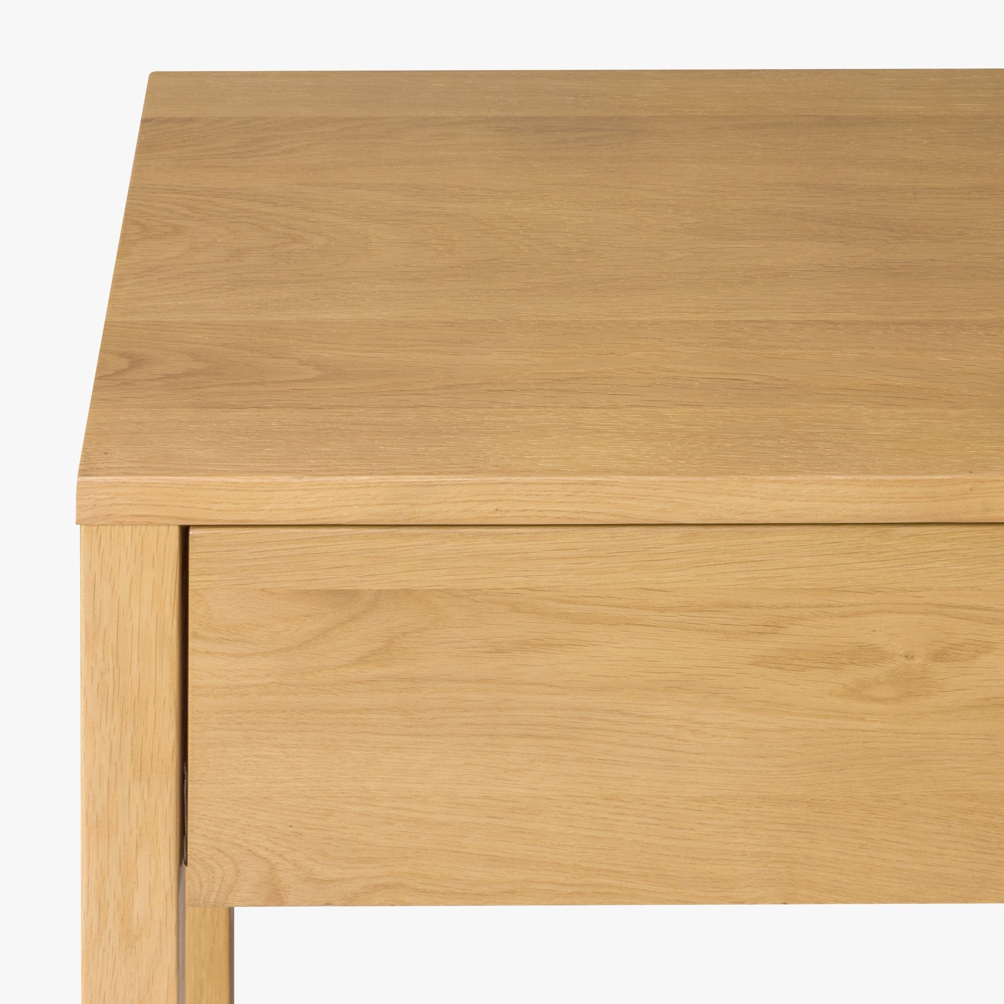 Tommy Nightstand with Drawer – Solid American Oak close-up of smooth top surface and clean edge detail, gallery NH461801-WNS-NT-002.jpg