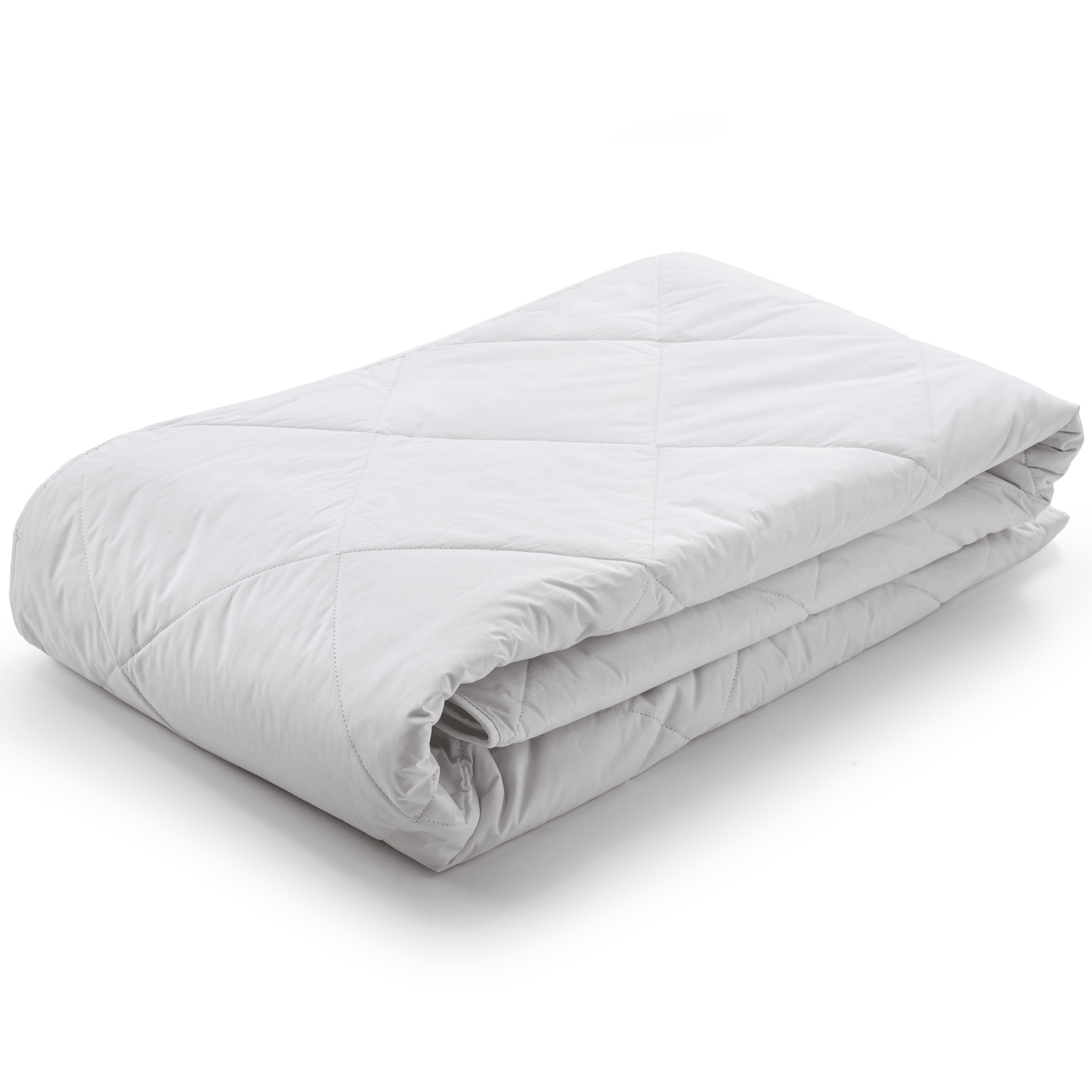 Woodek Luxury "Cold Feel" Breathable Linen Comforter - King size, 90x96 Inches folded with quilted texture in gallery position 1